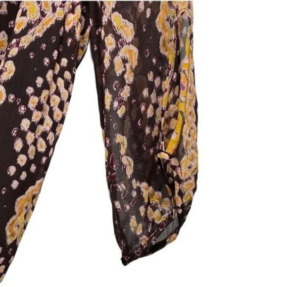 Rebecca Minkoff Leah Silk Dress Snake Print Black Curved Hem Size 6 - Picture 7 of 13